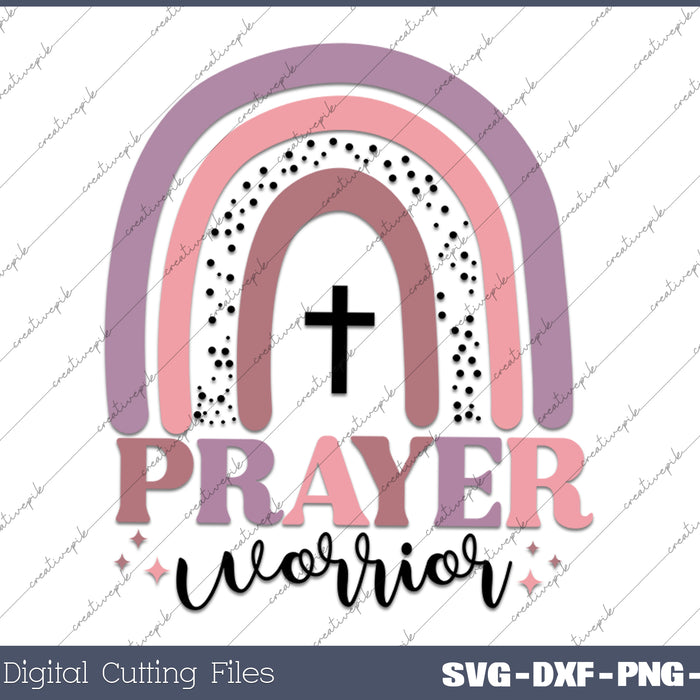 Prayer Worrior Jesus Christian SVG PNG Cutting Printable Files