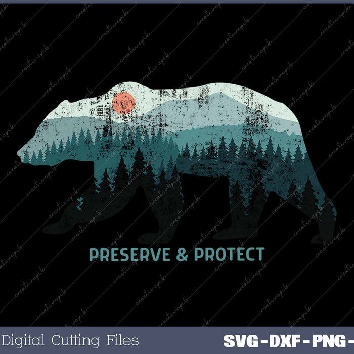 Preserve & Protect Vintage Wildlife National Park Bear