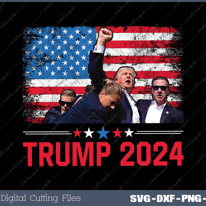 President Trump 2024 American Election SVG PNG Printable Files