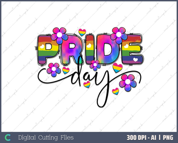 Pride Day AI PNG Sublimation Files