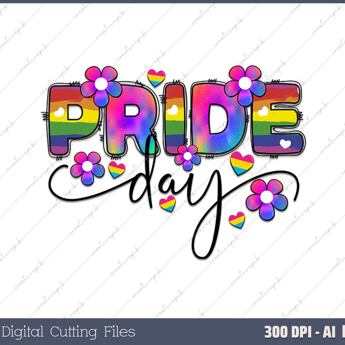 Pride Day AI PNG Sublimation Files