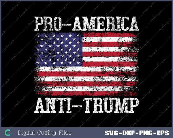 Pro-America Anti-Trump American USA Flag Resist SVG PNG Cutting Printable Files