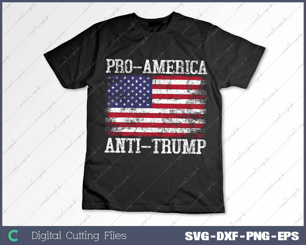 Pro-America Anti-Trump American USA Flag Resist SVG PNG Cutting Printable Files