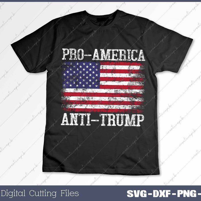 Pro-America Anti-Trump American USA Flag Resist SVG PNG Cutting Printable Files