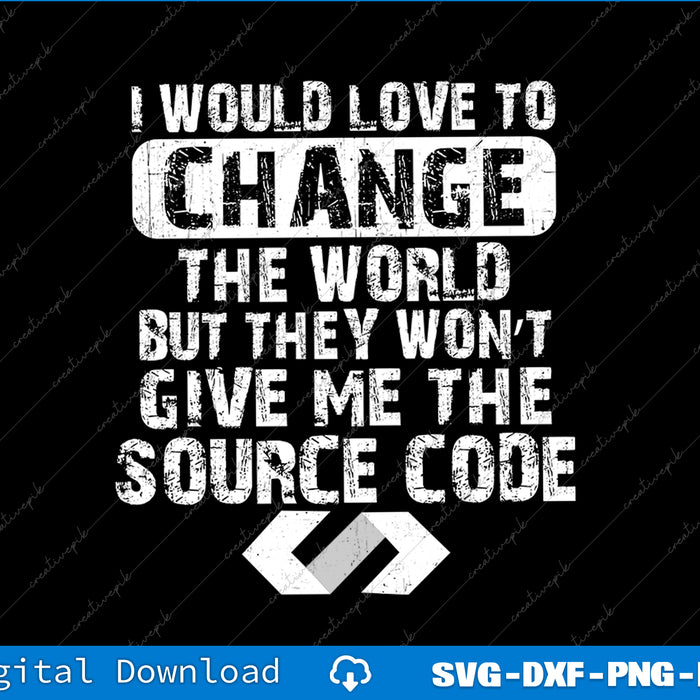 Motivational quote with a source code symbol on a black background