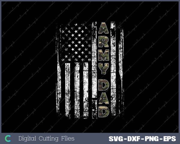 Proud Army Dad SVG PNG Cutting Printable Files