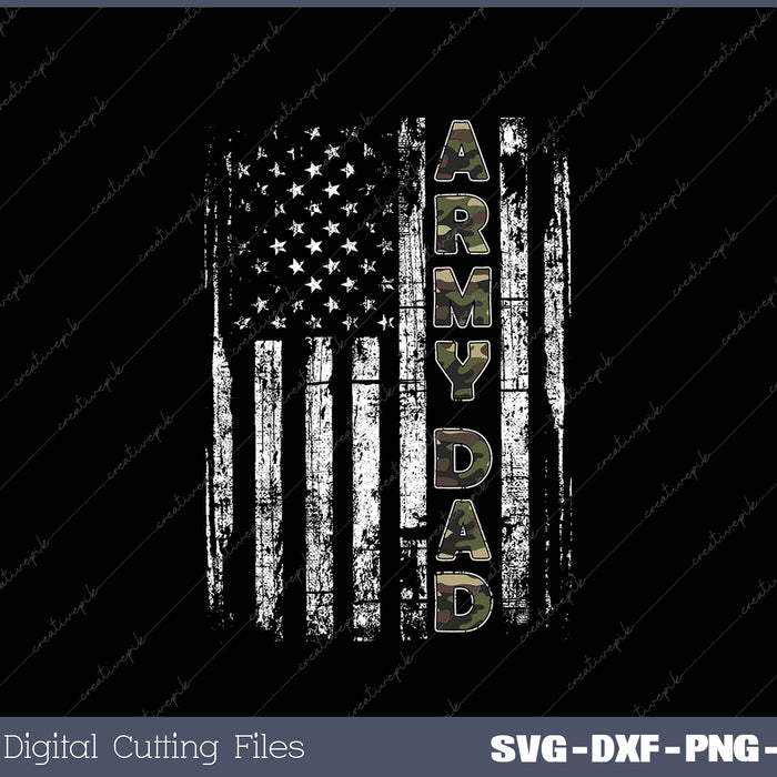 Proud Army Dad SVG PNG Cutting Printable Files