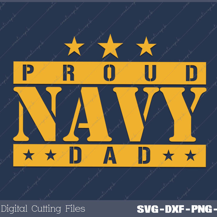 Proud Army Dad Military Green SVG PNG Cutting Printable Files