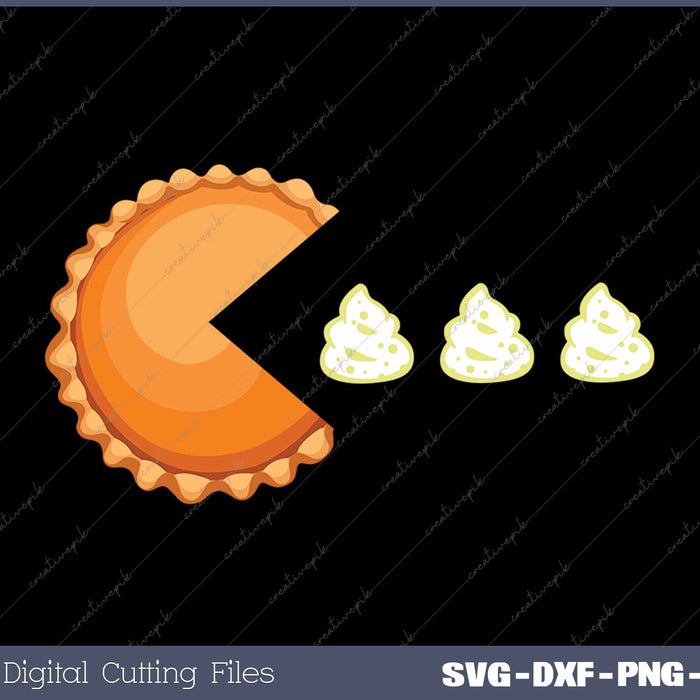 Pumpkin Pie Thanksgiving SVG PNG Cutting Printable Files