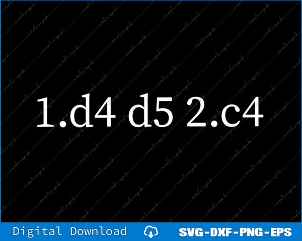 Queen's Gambit Cool Chess for Chess Lovers SVG PNG Cutting File