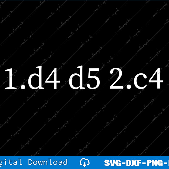 Queen's Gambit Cool Chess for Chess Lovers SVG PNG Cutting File