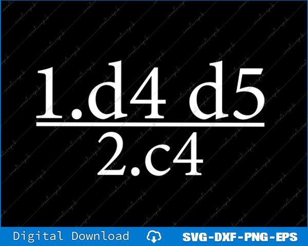 Queen's Gambit Cool Chess for Chess Lovers SVG PNG Cutting File