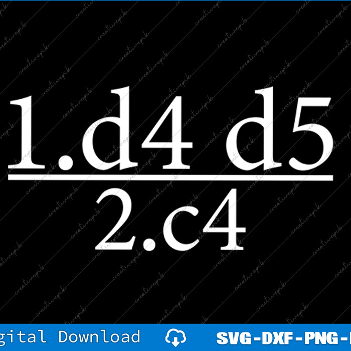 Queen's Gambit Cool Chess for Chess Lovers SVG PNG Cutting File