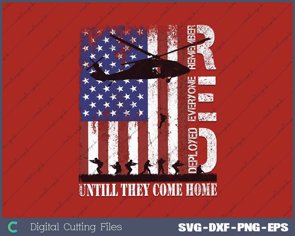 RED Friday Remember Everyone Deployed US Flag Army Vintage