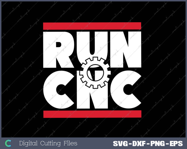 RUN CNC Funny Machinist Engineer G-code Tee 