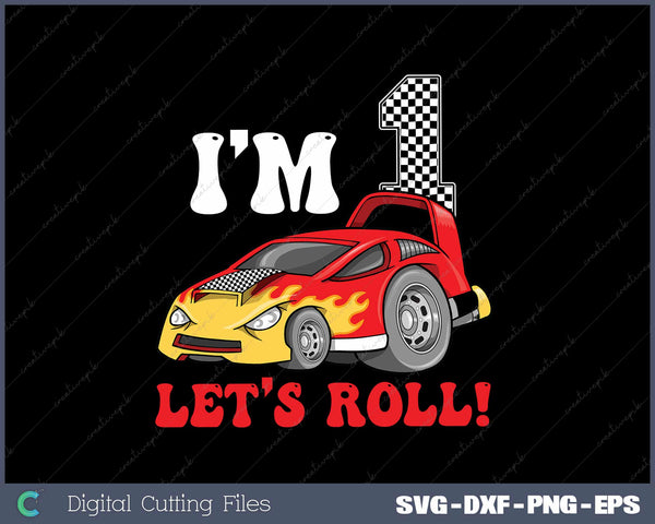 Race Car 2nd Birthday Boy 2 Two Toddler Racing Car SVG Cut files