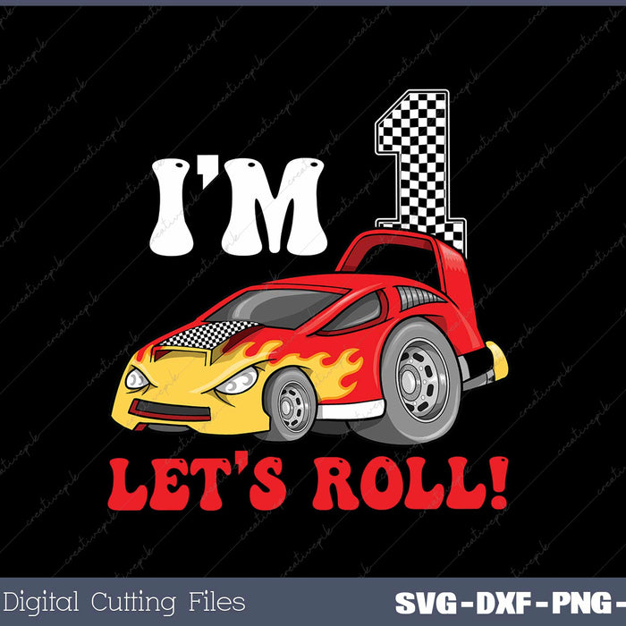 Race Car 2nd Birthday Boy 2 Two Toddler Racing Car SVG Cut files