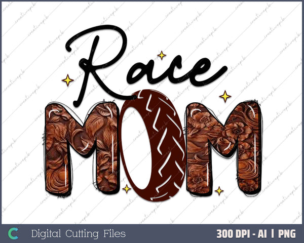 Race Mom AI PNG Sublimation File