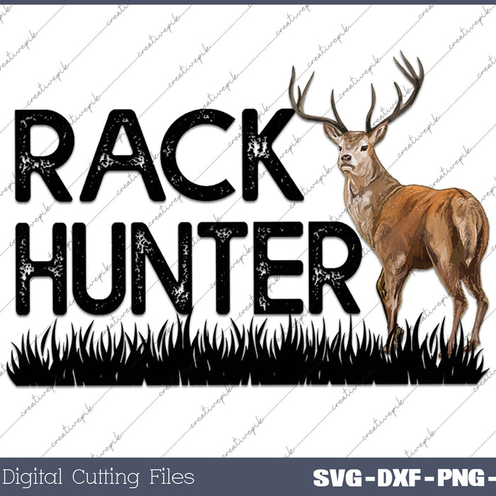 Rack Hunter Whitetail Deer Elk Buck Hunt Hunter Tag Doe