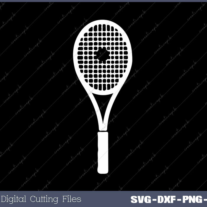 Racquetball ball and racquet SVG PNG Cutting Printable Files