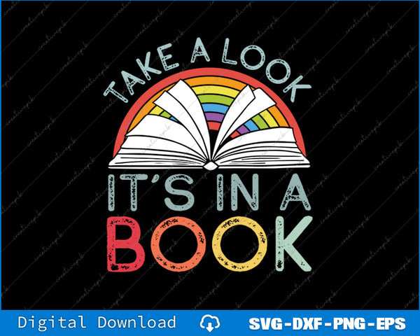 Rainbow Book Lovers Teachers & Readers Character SVG PNG Printable File