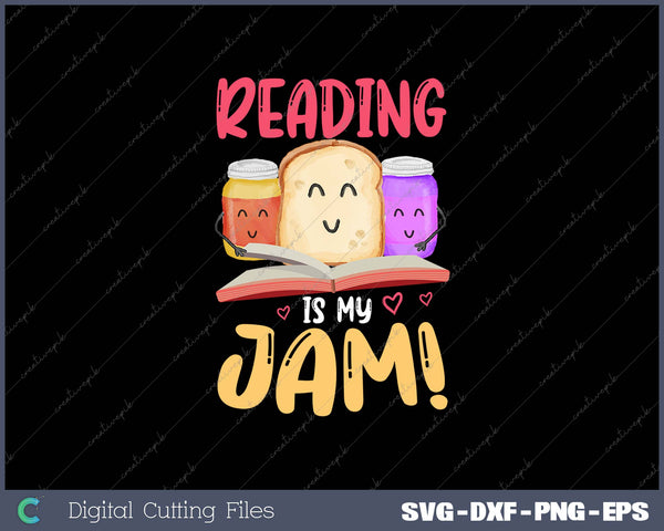 Reading Is My Jam Funny I Love to Read Books Gift