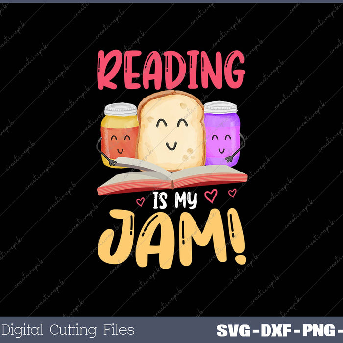 Reading Is My Jam Funny I Love to Read Books Gift