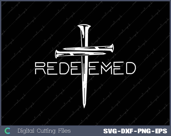 Redeemed Cross Nails Mens Christian American Flag Sleeve