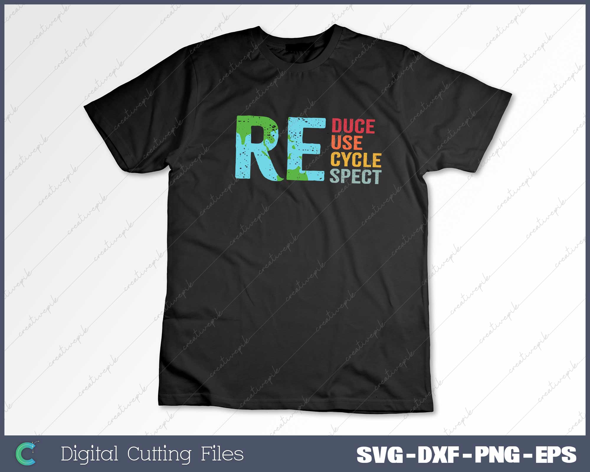 Reduce Reuse Recycle Respect SVG PNG Cutting Printable Files – creativepik