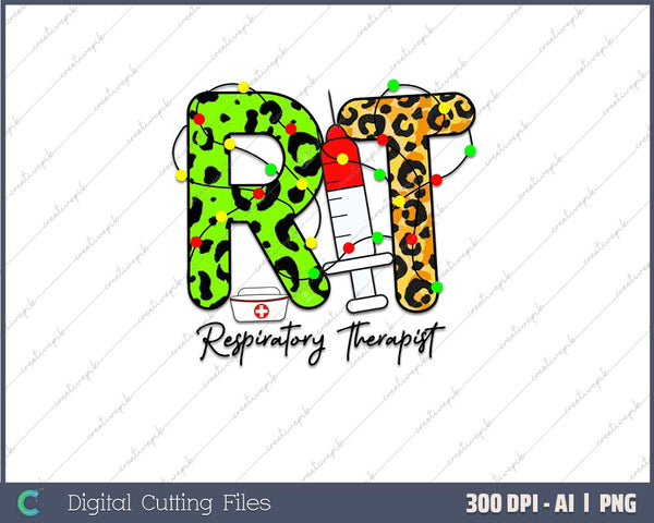 Respiratory Therapist funny christmas Future AI PNG Sublimation File