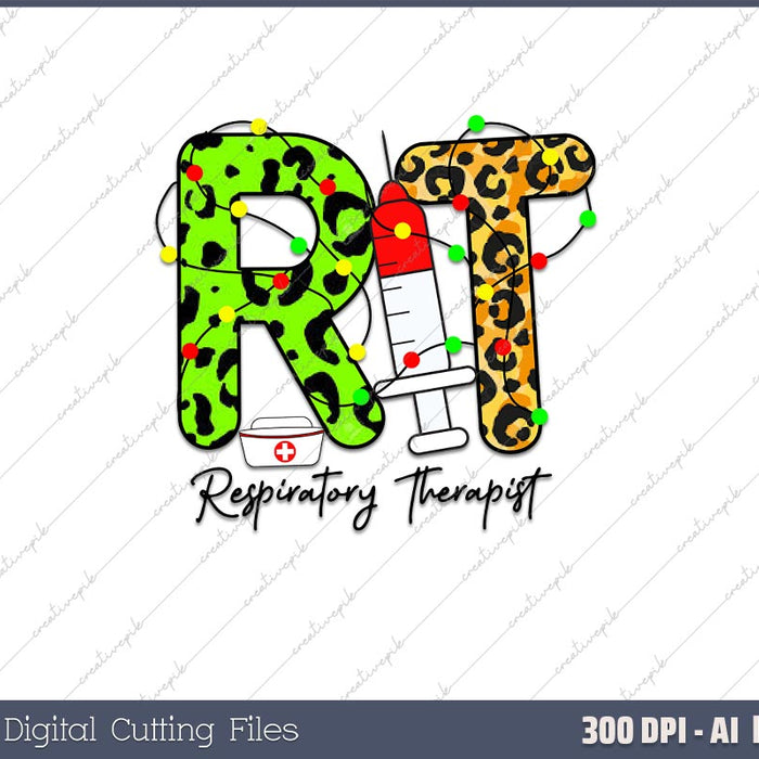 Respiratory Therapist funny christmas Future AI PNG Sublimation File