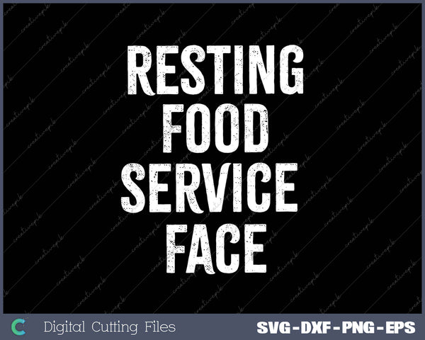 Resting Food Service Face