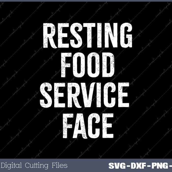 Resting Food Service Face