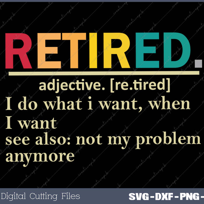 Retired Definition Retirement  Definition For Women Men