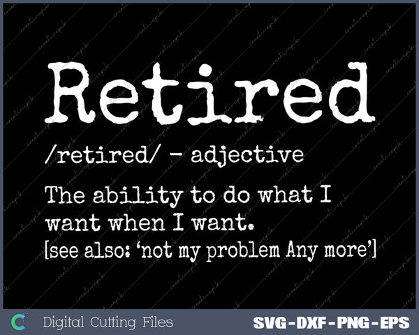 Retired Definition Retirement Definition For Women Men