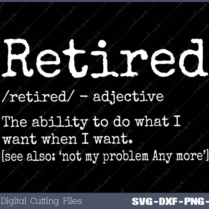 Retired Definition Retirement Definition For Women Men