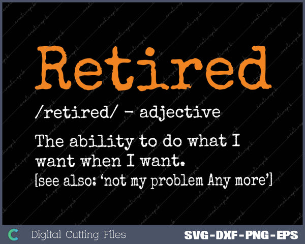 Retired Definition Retirement Definition For Women & Man