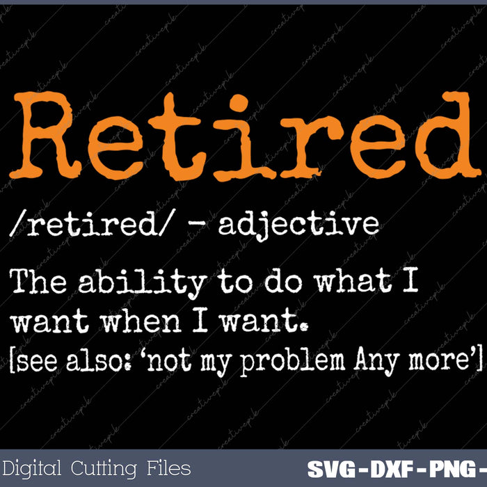 Retired Definition Retirement Definition For Women & Man