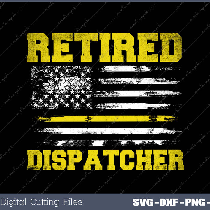 Retired 911 Police Operator Emergency Responder SVG PNG Cutting Files