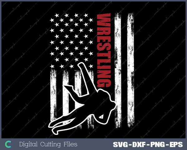 Retro American Wrestling Apparel US Flag Wrestling