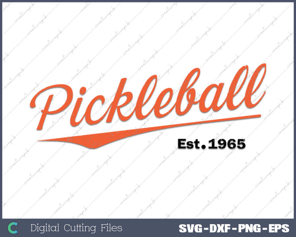 Retro Pickleball Est 1965 Design, Pickleball 