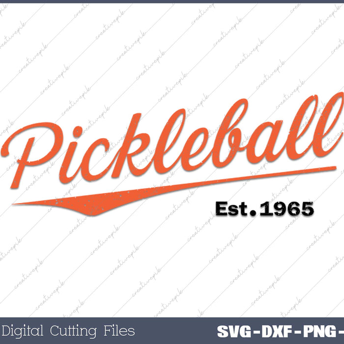 Retro Pickleball Est 1965 Design, Pickleball 