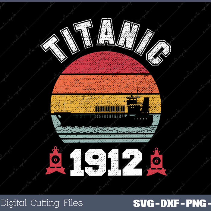Retro Titanic 1912 Cruise Vessel Vintage
