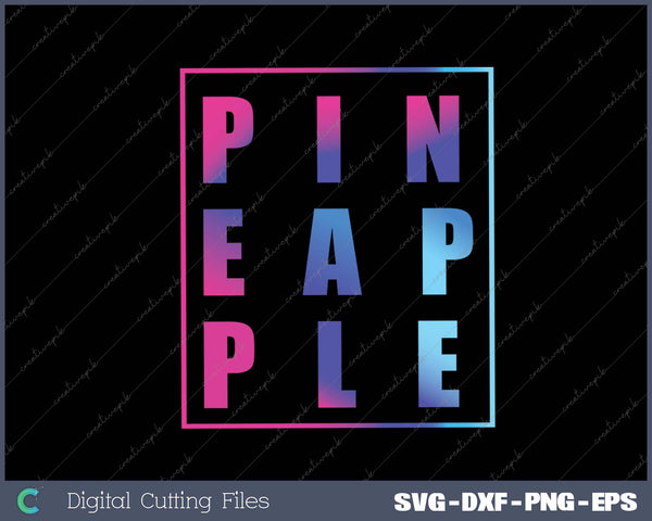 Retro Upside Down Pineapple Swinger Pastel