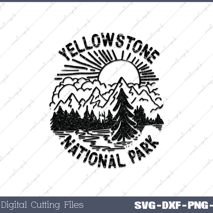 Retro Yellowstone National Park