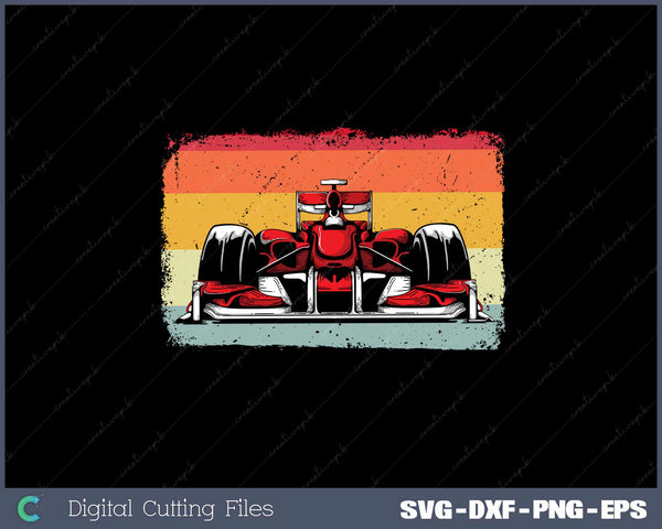 Retro vintage Formula Racing Lovers SVG Cut files