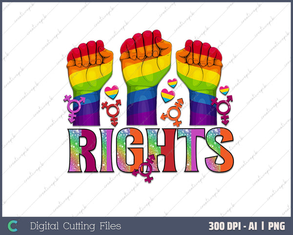 Rights AI PNG Sublimation Files