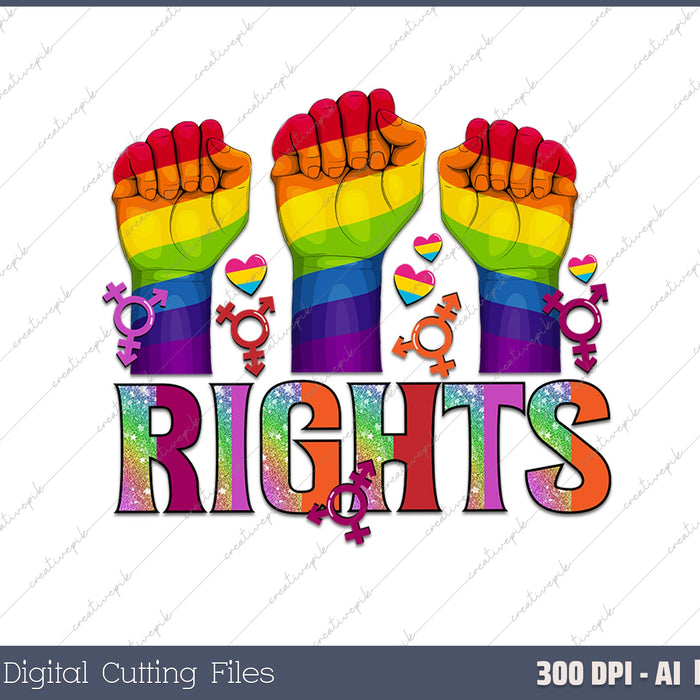 Rights AI PNG Sublimation Files