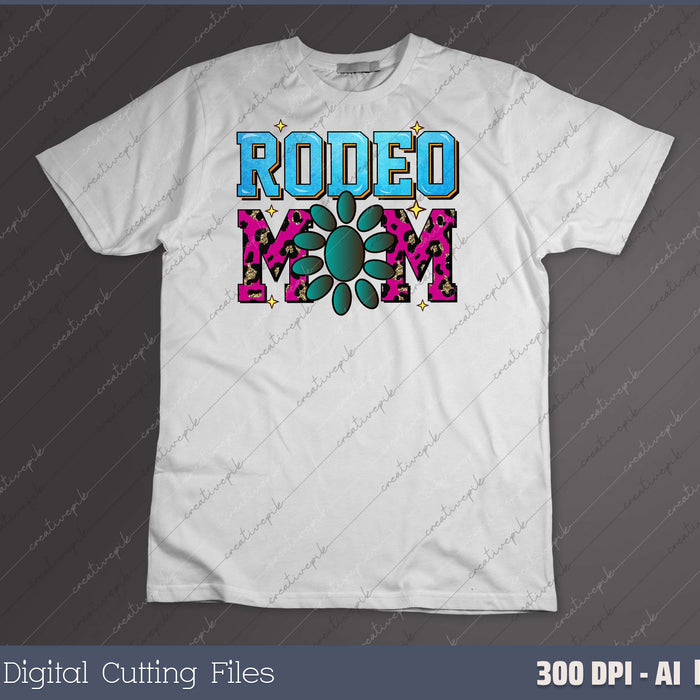 Rodeo Mom AI PNG Sublimation File