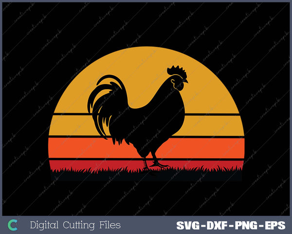 Rooster Chicken - Farm Farming SVG PNG Cutting Printable Files